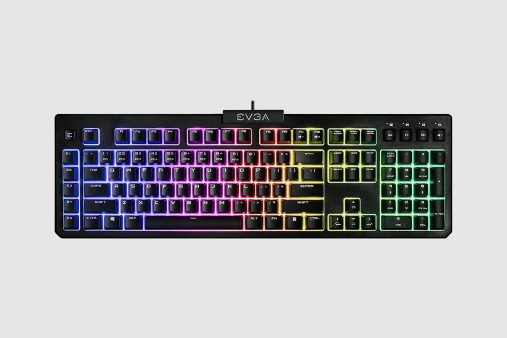 The EVGA Backlit Keyboard