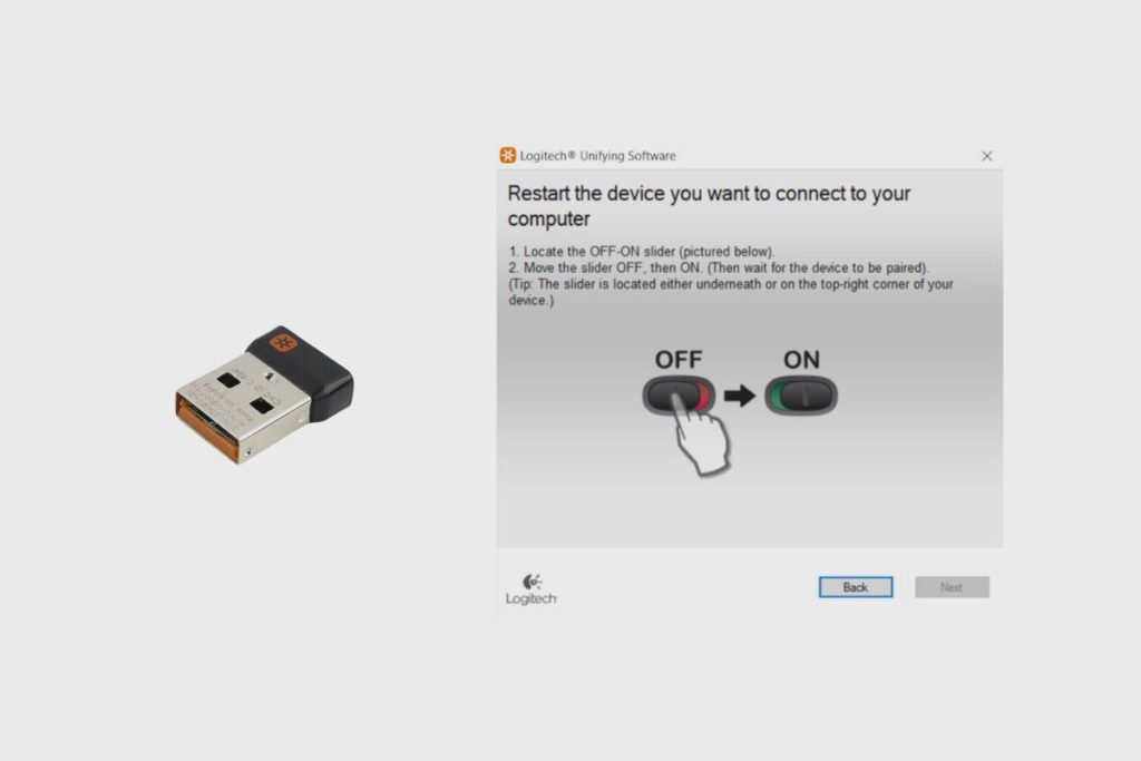 How to Use Logitech’s Unifying Software to Connect a USB Receiver and a Mouse