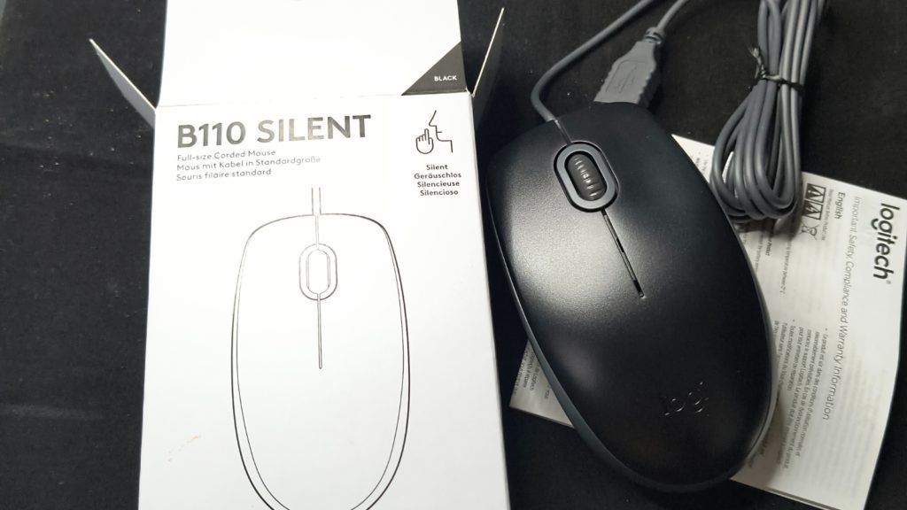 Logitech B110 Silent Wired Mouse - USB Connector