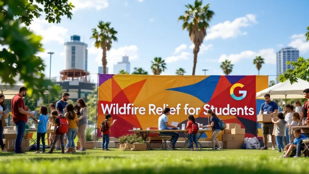 Google and YouTube Boost Wildfire Relief for Los Angeles Students and Teachers
